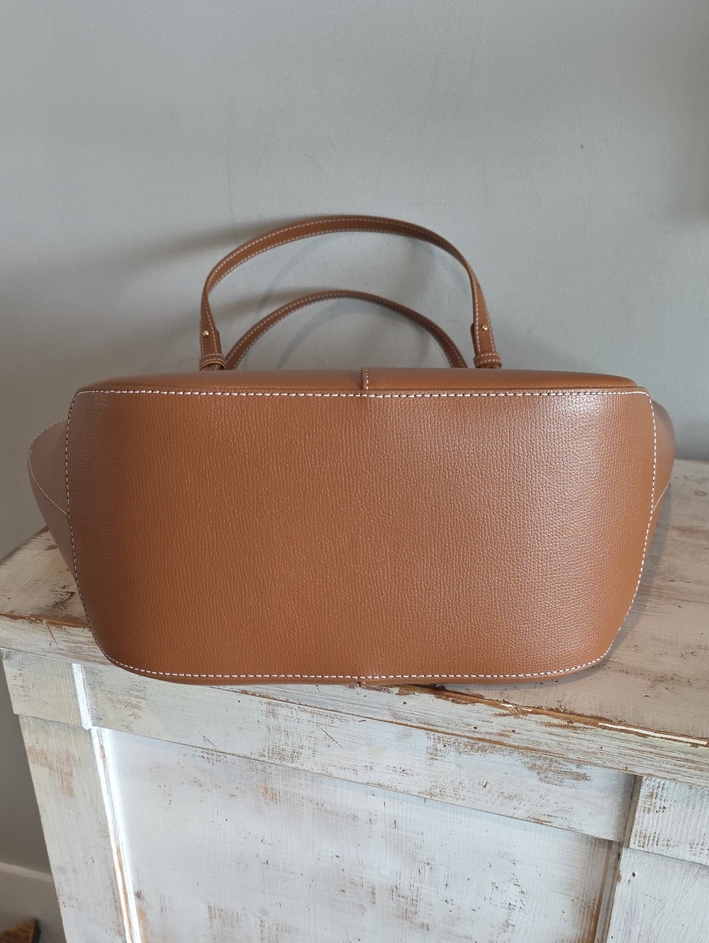 Quince Rowan Tote In Cognac - Picture 12 of 12